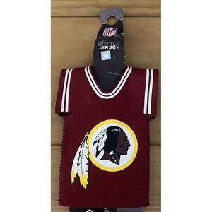 NFL Washington Redskins Bottle Jersey Cold Drink Holder Logo Red Gold